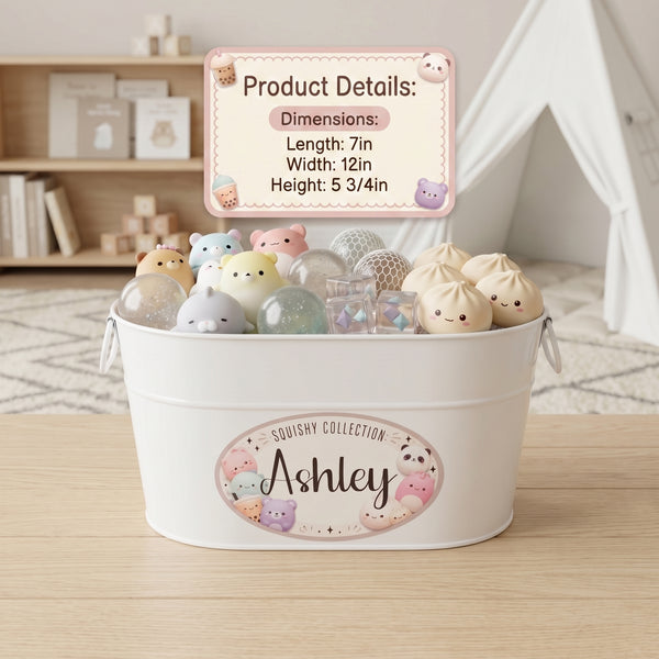 Squishy Container for Fidgets and Sensory Toys