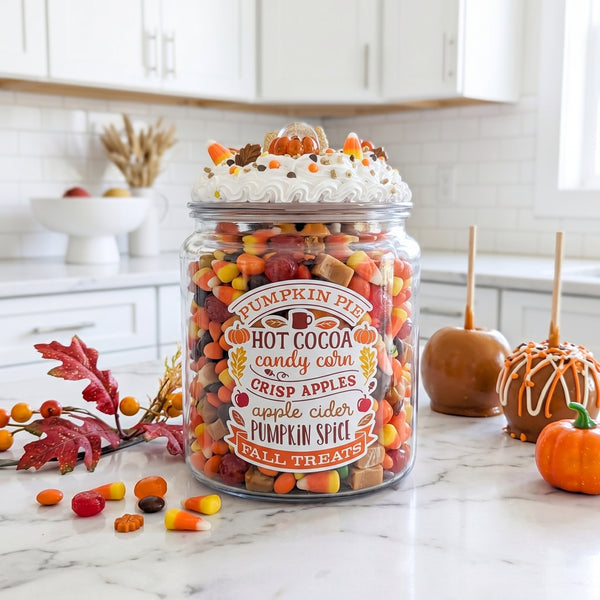 Autumn Fall Cookie Jar / Candy Jar