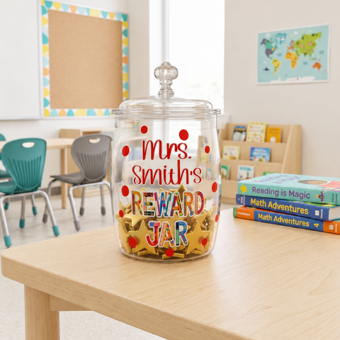 Plastic Teacher Classroom Reward Jar