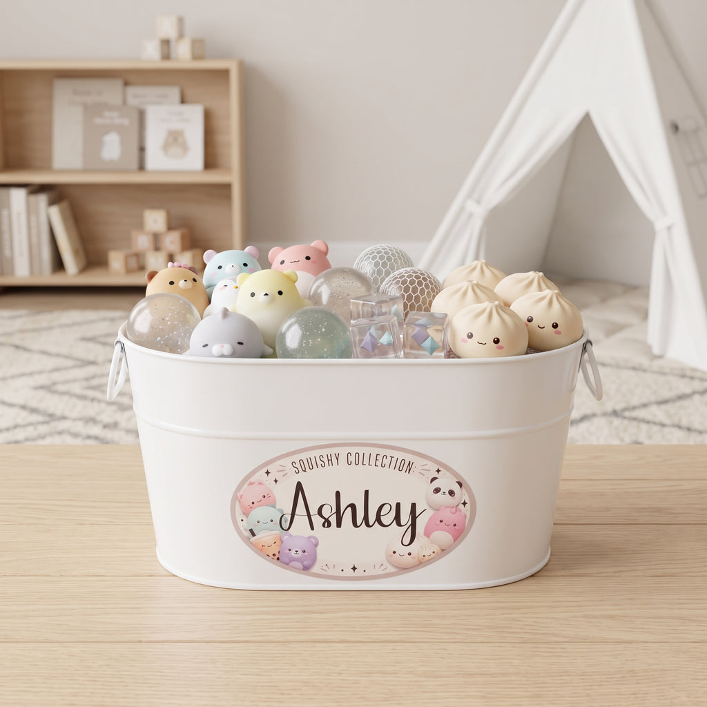 Squishy Container for Fidgets and Sensory Toys