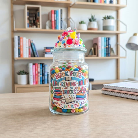 Book Lover Candy Jar for Snacks