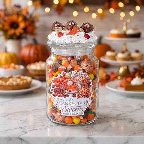 Thanksgiving Turkey Candy Jar