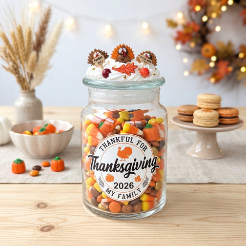 Thanksgiving Candy Jar