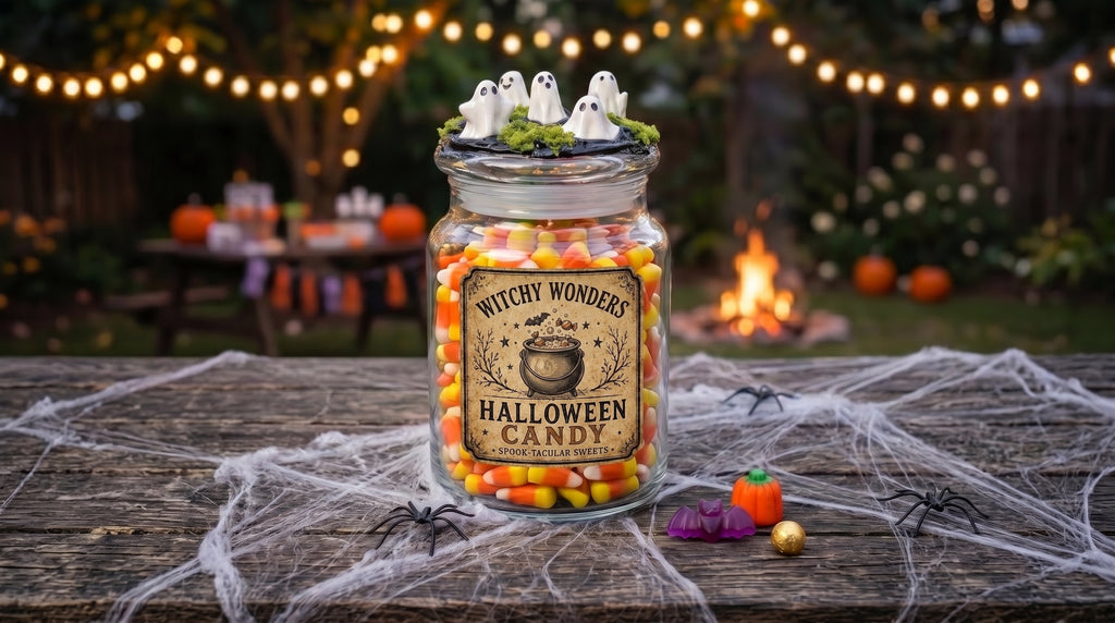 Halloween Spooky Witch Candy Jar