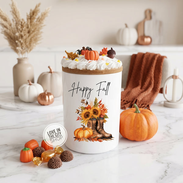 Fall Treats Candy Jar 25oz
