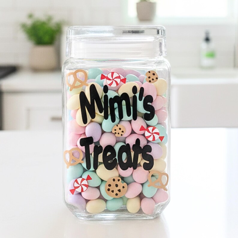 Personalized Treat Jar Storage