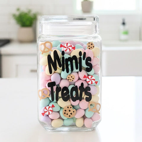 Personalized Treat Jar Storage