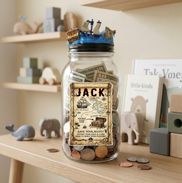 Pirate Bank Jar for Money