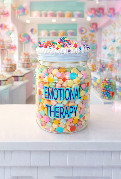 Emotional Support Plastic Candy Jar