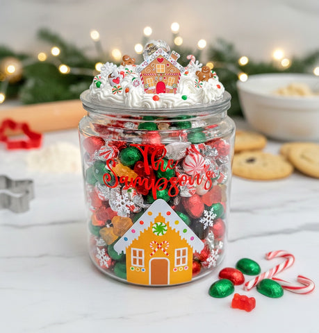 Christmas Gingerbread Cookie Jar
