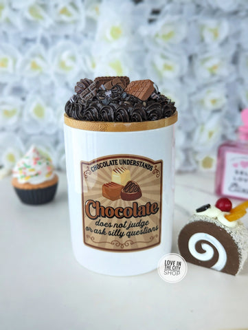 Chocolate Ceramic Candy Jar