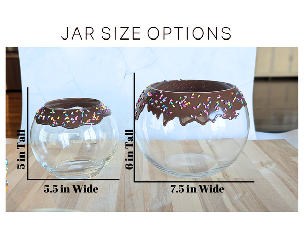 Chocolate Drip Chocolate Lover Glass Candy Bowl