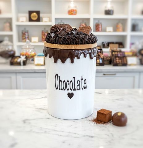Chocolate Lover Ceramic Candy Jar
