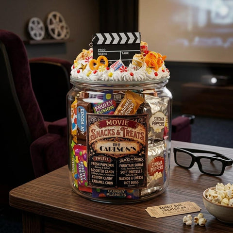 Theater Movie Movie Night Snack Jar