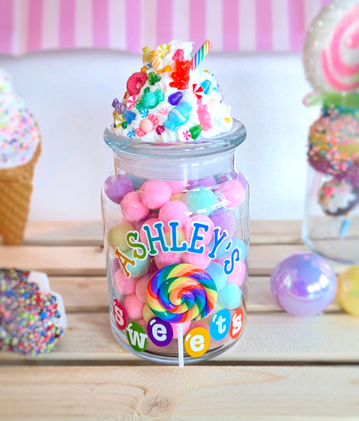 Personalized Lollipop Candy Jar