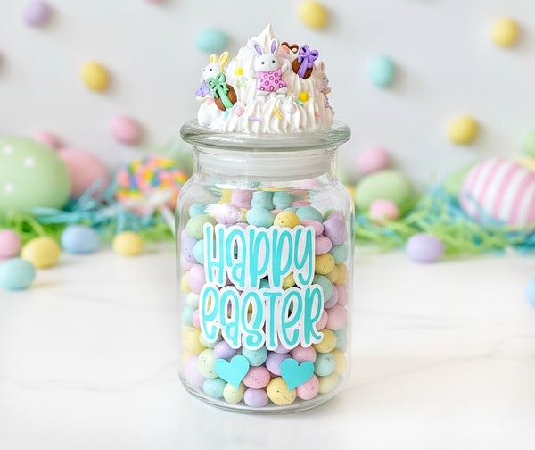Happy Easter candy jar