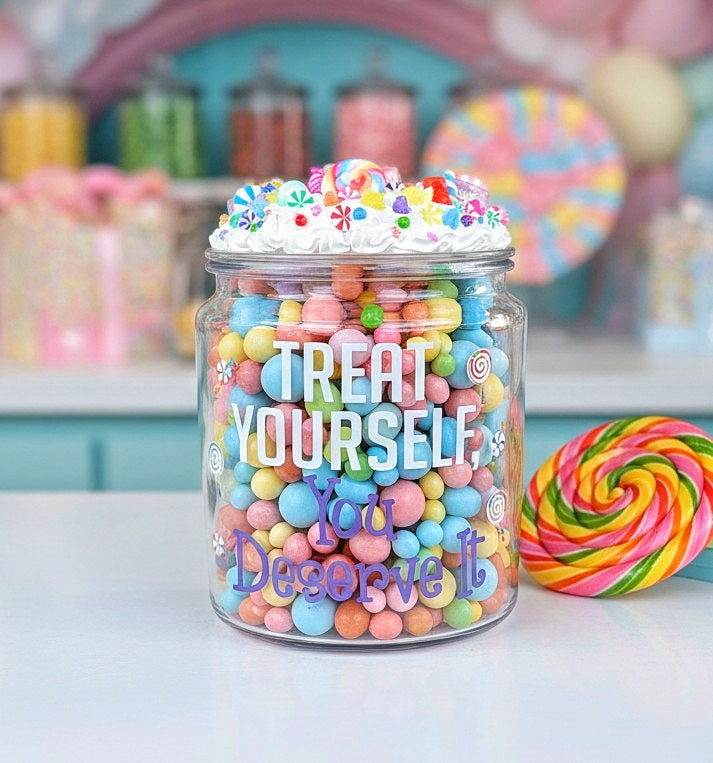 Office Candy Jar - Treat Yourself You Deserve It