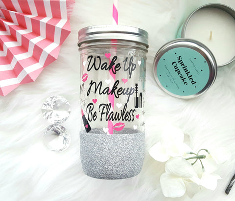 Makeup Tumbler (Glass) - love-in-the-city-shop