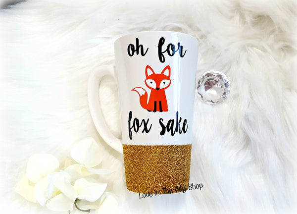 For Fox Sake Latte Mug - love-in-the-city-shop