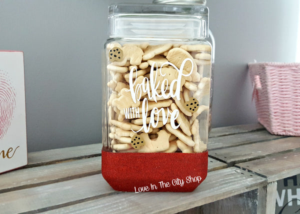 Baked with Love Cookie Jar - love-in-the-city-shop