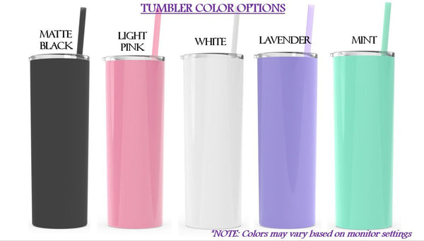 Bridal Party Tumblers - Metal Tumbler - love-in-the-city-shop