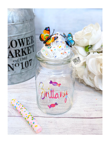 Butterfly Candy Jar