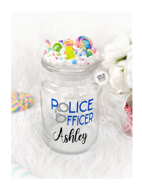 Officer Candy Jar