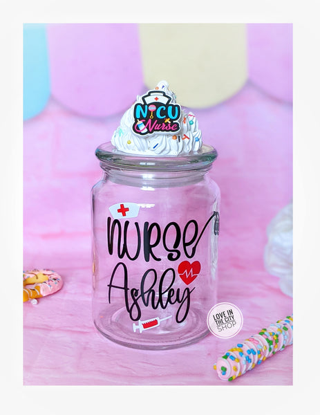 NICU Nurse Candy Jar