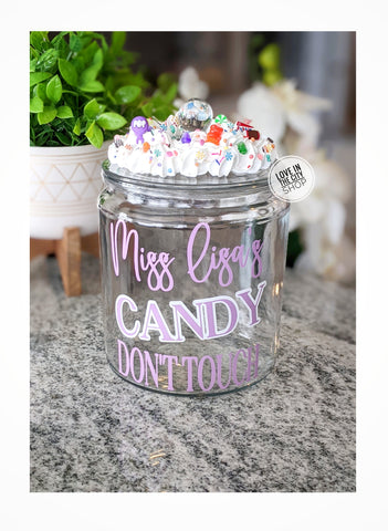 Custom Fake Frosting Candy Jar