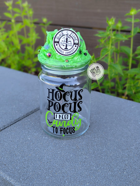 Hocus Pocus Label Candy Jar