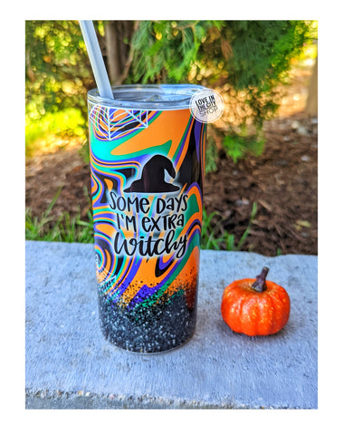 Halloween Witch Tumbler, Sublimation Tumbler