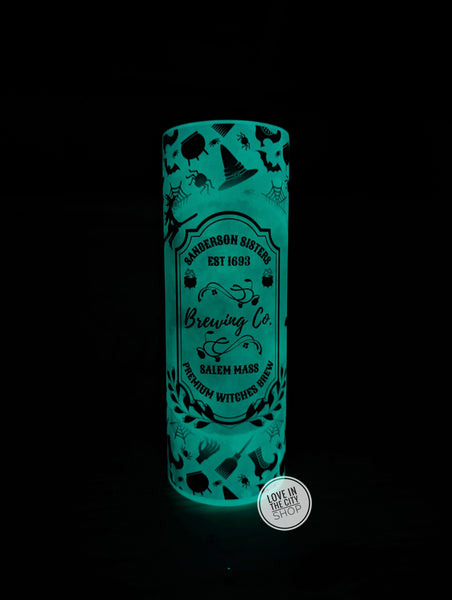 Glow In The Dark Witch Tumbler, Sublimation Tumbler