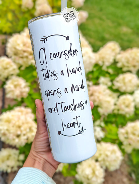 Counselor Marble Tumbler - Sublimation Tumbler