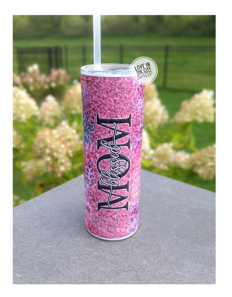 Mothers Day Tumbler Sublimation. Blessed Mama Tumbler By