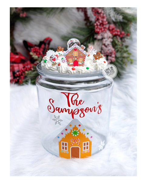 Christmas Gingerbread Cookie Jar