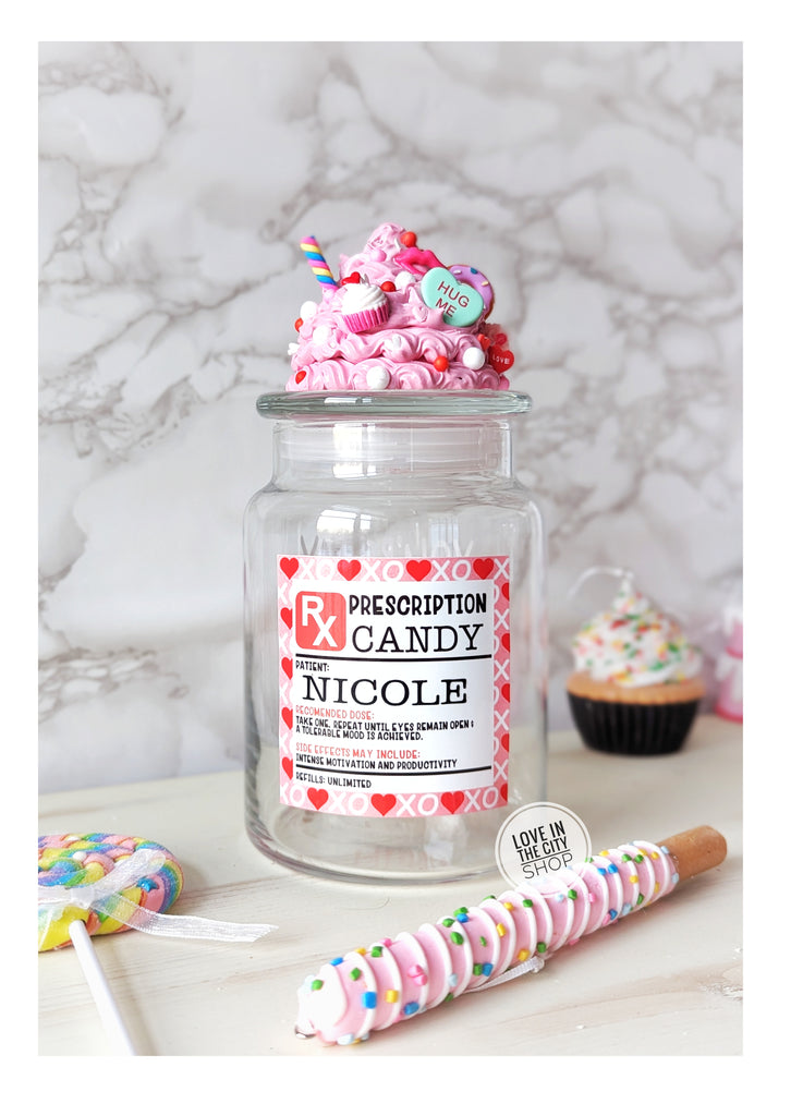 Valentine RX Candy Jar