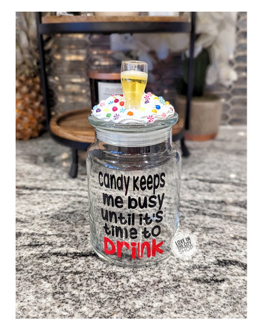 Funny Drinking Candy Jar
