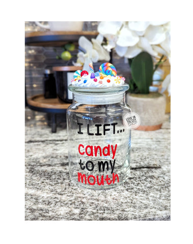Exercise Candy Jar