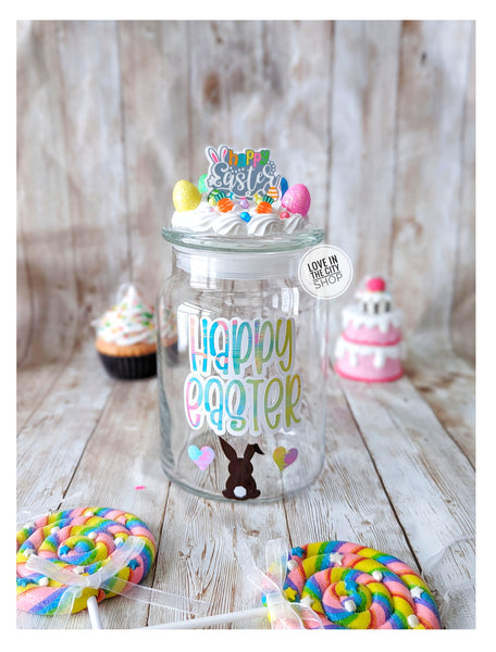 Happy Easter candy jar