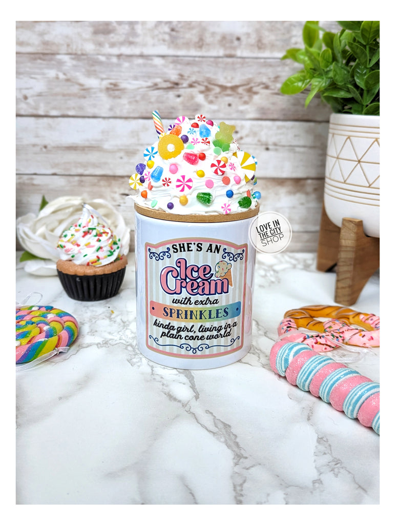 Ice Cream Candy Jar