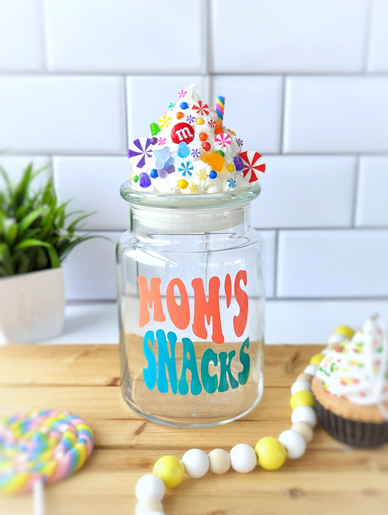 Mom's Snacks Candy Jar