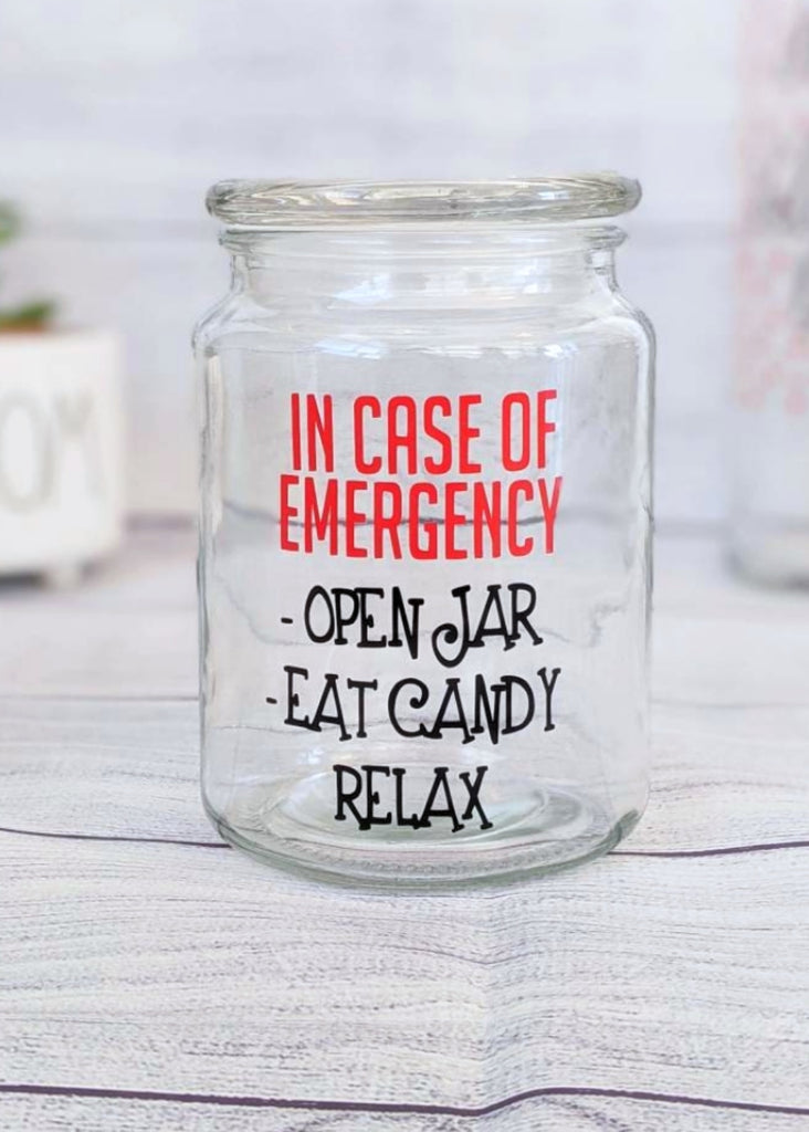 Funny Emergency Candy Jar