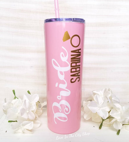 Bride to Be Metal Tumbler - love-in-the-city-shop