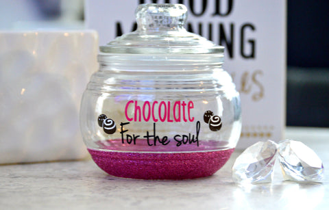 Candy Jar / Chocolate Jar - Chocolate for the Soul - love-in-the-city-shop