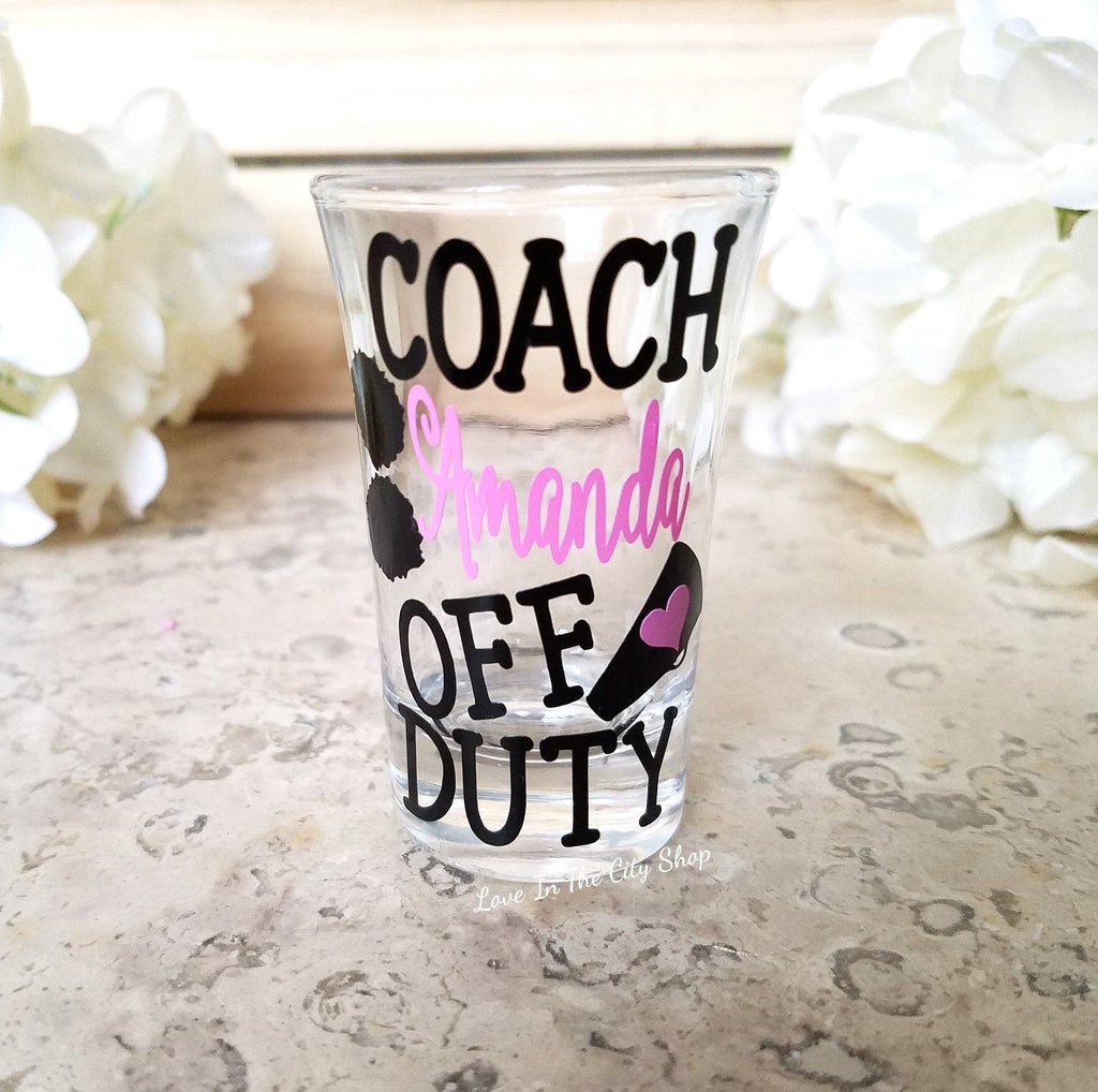 Cheer Coach Shot Glass - love-in-the-city-shop