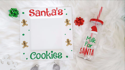 Santa Milk and Cookie Set - love-in-the-city-shop