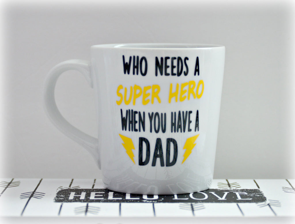Superhero Dad Coffee Mug - love-in-the-city-shop