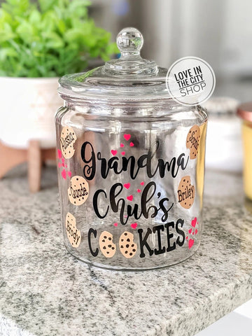 Custom Grandma Cookie Jar - Large Cookie Jar