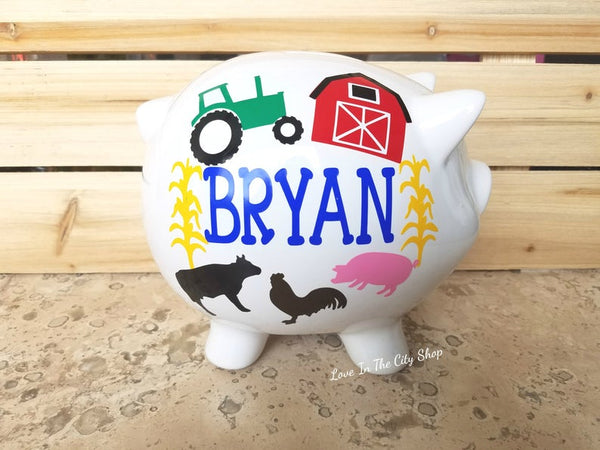 Farm Piggy Bank - love-in-the-city-shop