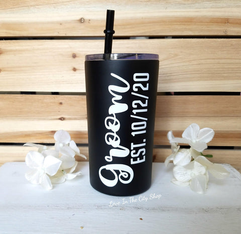 Groom Metal Tumbler (Mini Tumbler) - love-in-the-city-shop